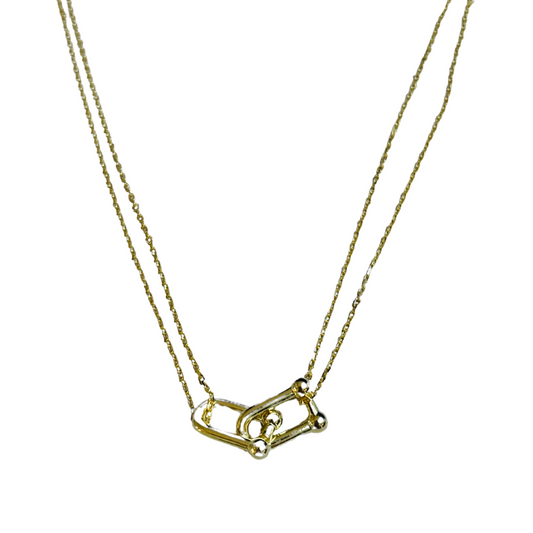 Designer Inspired Link Pendant Necklace