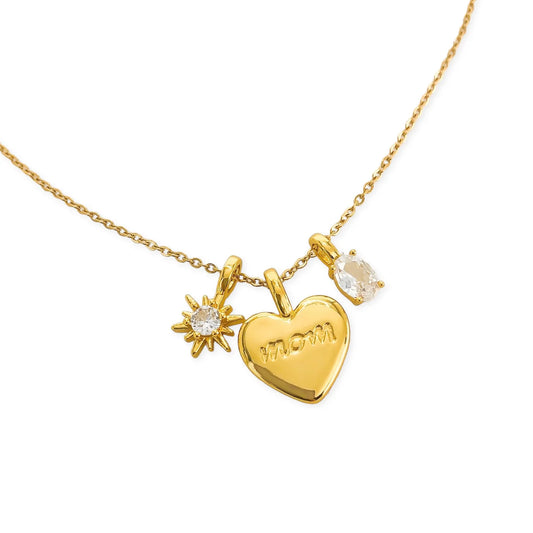 Mom Heart Necklace