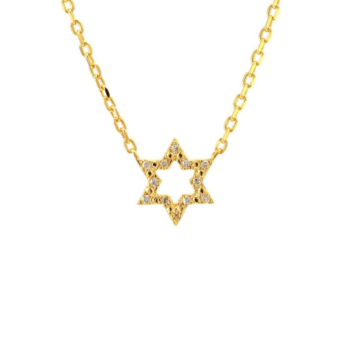 Star of David Diamond Necklace