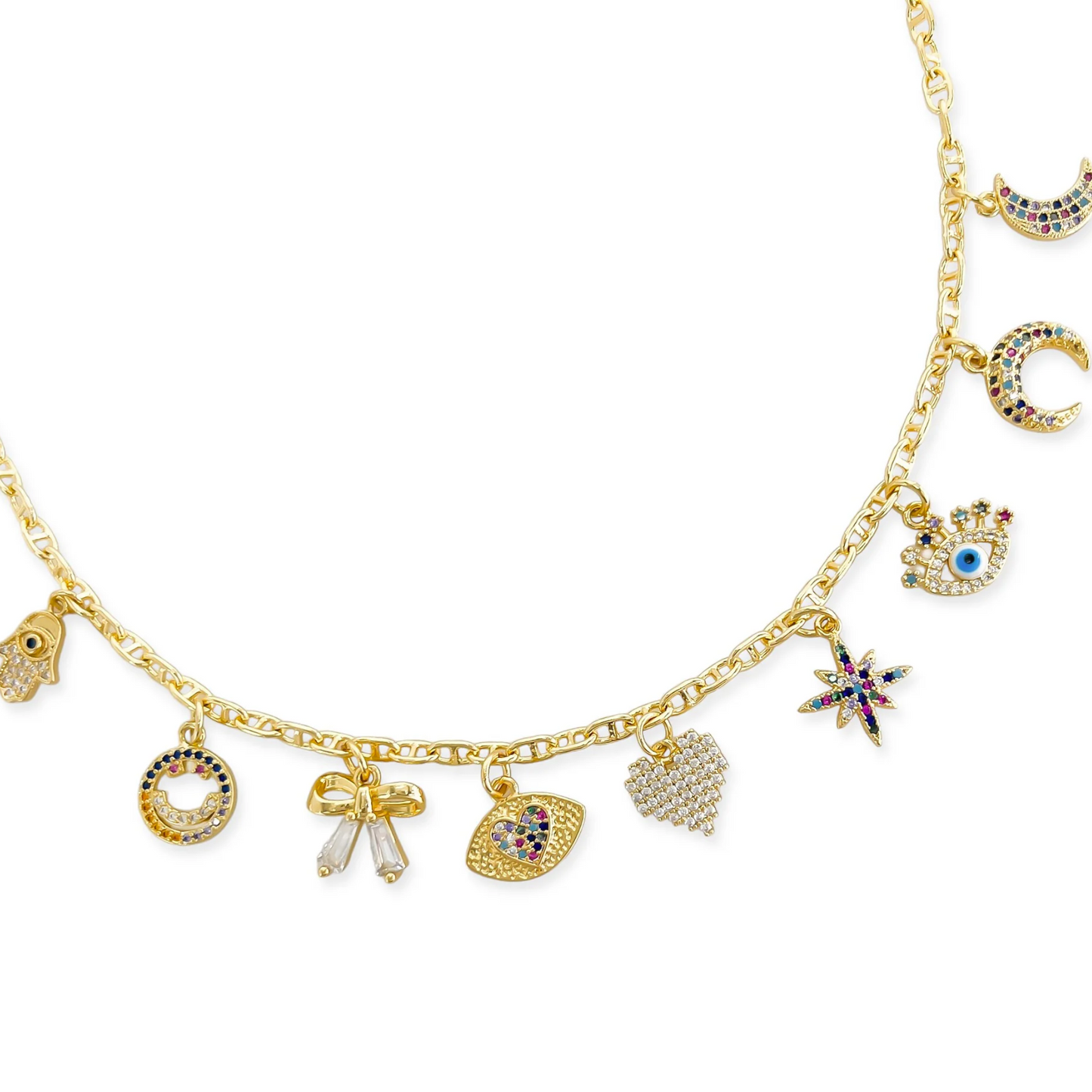 Charm Multi Color Necklace