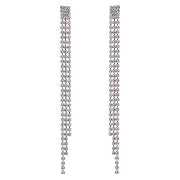 Silver Linear Earrings